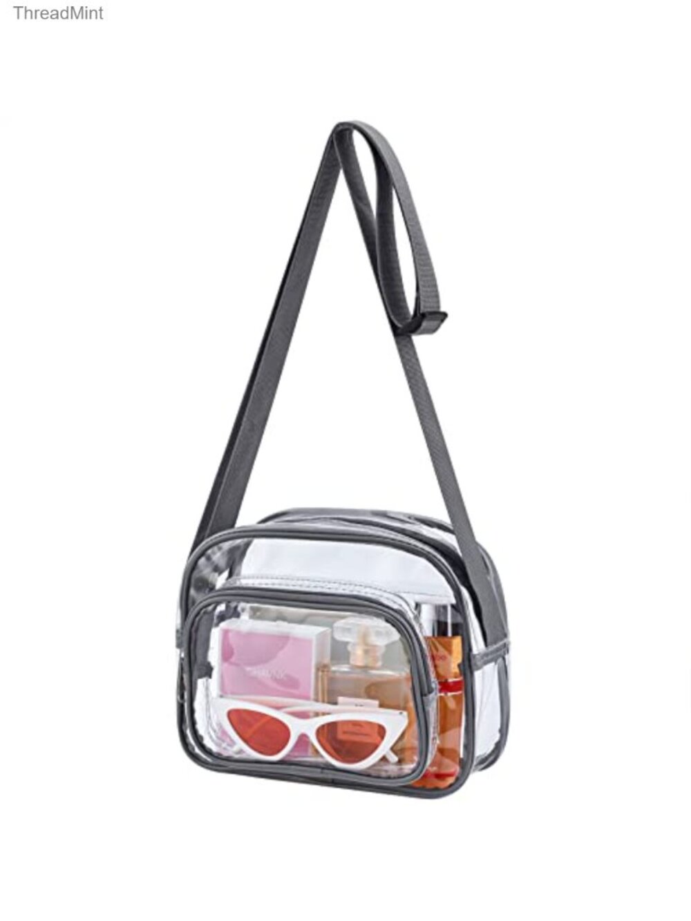 Clear Stadium Approved Satchel Bag Crossbody Purse with Adjustable Strap
